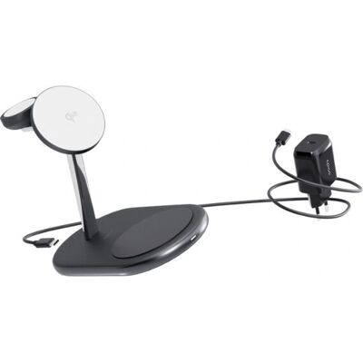 Epico UltraBase EX60 Kopfhörer - Drahtloses Ladegerät - Schwarz & Grau Epico UltraBase EX60 Kopfhörer - Drahtloses Ladegerät - Schwarz & Grau