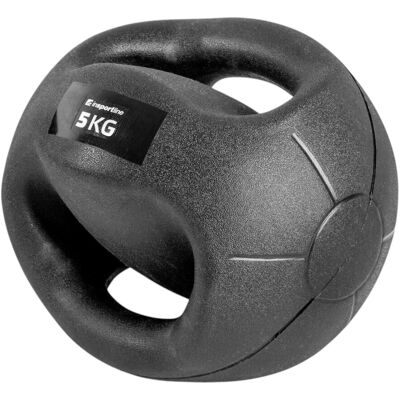 inSPORTline Grab Me 5 kg - Piłka lekarska z uchwytami inSPORTline Grab Me 5 kg - Piłka lekarska z uchwytami