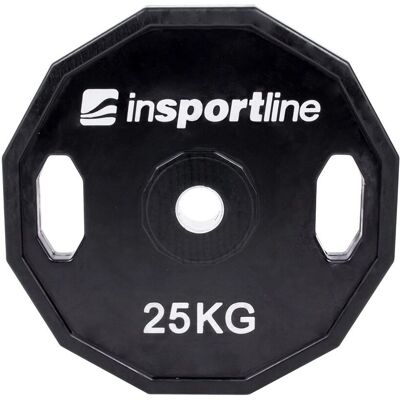 Talerz obciążeniowy inSPORTline Ruberton 25 kg - Sześciokątny, Guma, 30mm Talerz obciążeniowy inSPORTline Ruberton 25 kg - Sześciokątny, Guma, 30mm