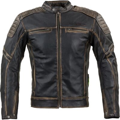 W-TEC Mungelli vintage barna motoros kabát W-TEC Mungelli vintage barna motoros kabát