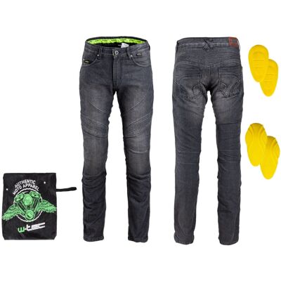 W-TEC Oliver Motoros farmer - Szint 2 CE védőkkel - Fekete W-TEC Oliver Motoros farmer - Szint 2 CE védőkkel - Fekete