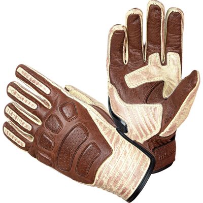 W-TEC - Retro Gloves - Barna-Beige - Motorkerékpár kesztyűk W-TEC - Retro Gloves - Barna-Beige - Motorkerékpár kesztyűk