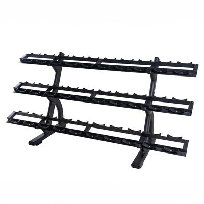 inSPORTline GymRack III - regał na 3 półki - 30 hantli - 600 kg wytrzymałości - stojak na ciężarki inSPORTline GymRack III - regał na 3 półki - 30 hantli - 600 kg wytrzymałości - stojak na ciężarki