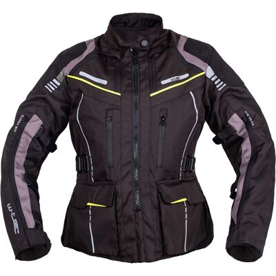 W-TEC - Smackton Lady - Fekete-Zöld - Motorkerékpárkabát W-TEC - Smackton Lady - Fekete-Zöld - Motorkerékpárkabát