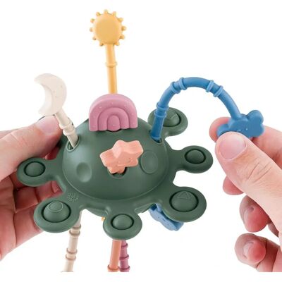 Petite&Mars Crazy planet activity toy - Sensory Green 6+ months Petite&Mars Crazy planet activity toy - Sensory Green 6+ months