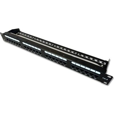 DATACOM Patch Panel 19'' UTP 24 Port CAT6 DUAL 1U BK - Patch Panel DATACOM Patch Panel 19'' UTP 24 Port CAT6 DUAL 1U BK - Patch Panel
