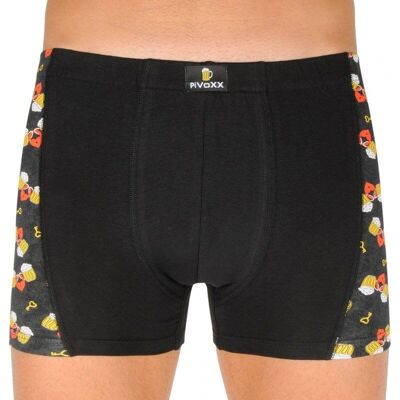 VoXX Černé a oranžové pánské boxery - Boxer Shorts VoXX Černé a oranžové pánské boxery - Boxer Shorts