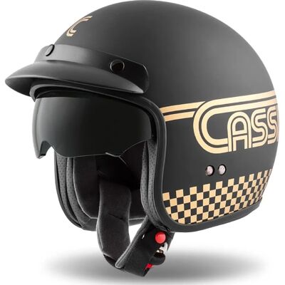 Cassida Oxygen Rondo - Schwarz-Gold - XS - Helm Cassida Oxygen Rondo - Schwarz-Gold - XS - Helm