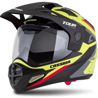 Cassida - Cassida Tour 2.0 X-tra - Fluo Yellow-Black - Casco Cassida - Cassida Tour 2.0 X-tra - Fluo Yellow-Black - Casco