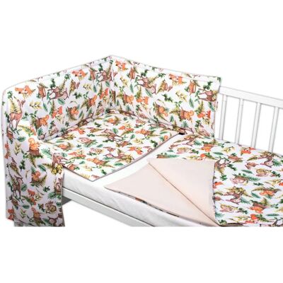 Baby Nellys Souprava Dětské Ložního Prádla - 135x100 - Ekologická Bavlna Baby Nellys Souprava Dětské Ložního Prádla - 135x100 - Ekologická Bavlna
