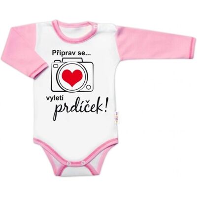 Baby Nellys - PrintLongSleeve - Žena? Dívka - Velikost 80 - Body Baby Nellys - PrintLongSleeve - Žena? Dívka - Velikost 80 - Body