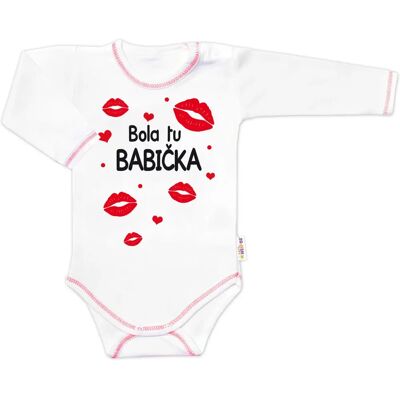 Baby Nellys - body s dlouhým rukávem text - Velikost 56 Baby Nellys - body s dlouhým rukávem text - Velikost 56