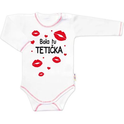 Baby Nellys - Body dlouhý rukáv s vtipným textem - 86 - - bodysuit Baby Nellys - Body dlouhý rukáv s vtipným textem - 86 - - bodysuit