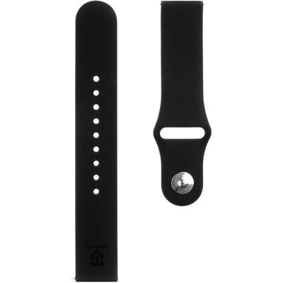 Source 20mm Silikon-Uhrenarmband - Uhr - Schwarz Source 20mm Silikon-Uhrenarmband - Uhr - Schwarz
