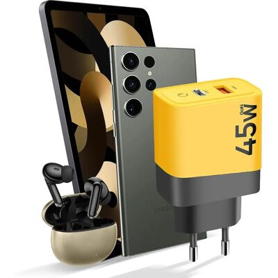 Tactical Model XY-2162-C+A 45W GaN Charger - Charger Tactical Model XY-2162-C+A 45W GaN Charger - Charger