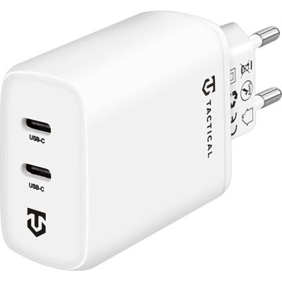 Tactical XY40w Dual USB-C Wandladegerät - Schnelles & Sicheres Laden Tactical XY40w Dual USB-C Wandladegerät - Schnelles & Sicheres Laden