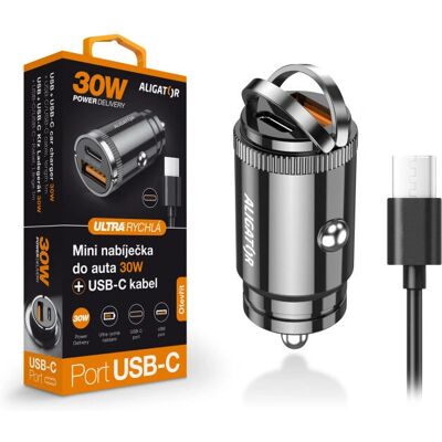 Aligator Modèle CHPD0007 - Chargeur voiture universel - Charge rapide Aligator Modèle CHPD0007 - Chargeur voiture universel - Charge rapide