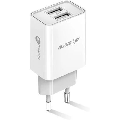 Aligator CHA0045 - Blanc - 100-240V - charger - Publicité Aligator CHA0045 - Blanc - 100-240V - charger - Publicité