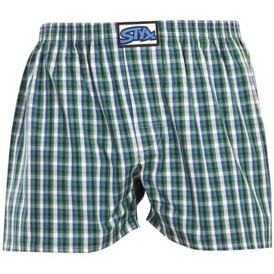 Styx Modré Klasické Bavlněné Kraťasy - Pánské Šortky Styx Modré Klasické Bavlněné Kraťasy - Pánské Šortky