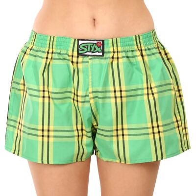 Saténové dámské boxerky Styx - Klasický střih, Vícebarevné, Komfortní Saténové dámské boxerky Styx - Klasický střih, Vícebarevné, Komfortní