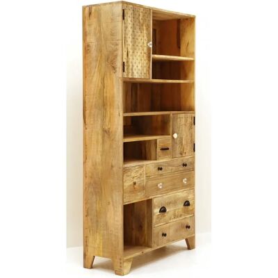 LAKSHMI Manu 90x180x35 Mango Holz Bücherregal - Bookshelf LAKSHMI Manu 90x180x35 Mango Holz Bücherregal - Bookshelf