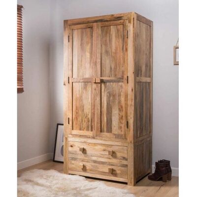 LAKSHMI Hina Kleiderschrank - Indischer Mango Kolonialstil LAKSHMI Hina Kleiderschrank - Indischer Mango Kolonialstil