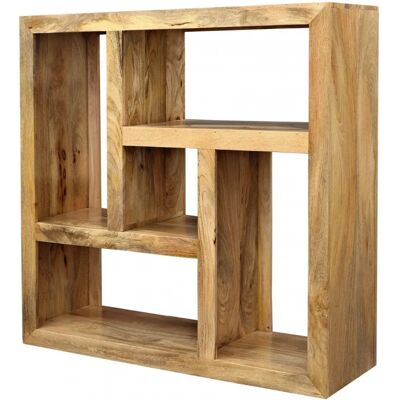 LAKSHMI Hina 110x110x35 Mangové dřevo Knihovna - Bookshelf LAKSHMI Hina 110x110x35 Mangové dřevo Knihovna - Bookshelf