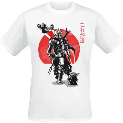 Queens MANDOLORIAN SUMI INK Unisex Valkoinen T-Paita - Star Wars Mandalorian Queens MANDOLORIAN SUMI INK Unisex Valkoinen T-Paita - Star Wars Mandalorian