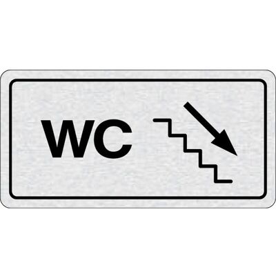 B2B Partner - Piktogram WC - 160x80 - Right - Door sign B2B Partner - Piktogram WC - 160x80 - Right - Door sign