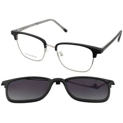 Crullé - Fasten C2 - Clip-on Browline - Metallo - Unisex Crullé - Fasten C2 - Clip-on Browline - Metallo - Unisex