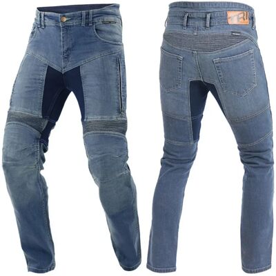 Jeans moto Trilobite Parado - Ajustement slim - Bleu - Type moto - Publicité Jeans moto Trilobite Parado - Ajustement slim - Bleu - Type moto - Publicité