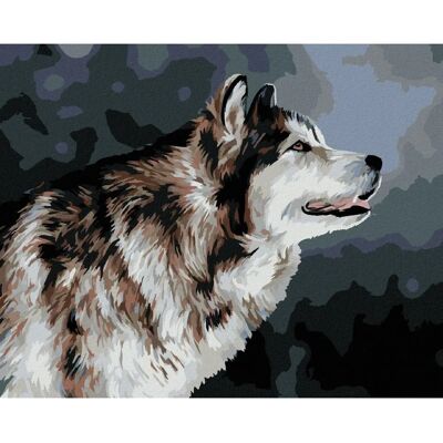 ZUTY Sada na malování Husky - 80x100 cm - Barevné Umělecké Sestava ZUTY Sada na malování Husky - 80x100 cm - Barevné Umělecké Sestava
