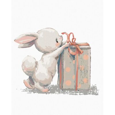 ZUTY Malování podle čísel - Králík Dárková sada 40x50cm ZUTY Malování podle čísel - Králík Dárková sada 40x50cm