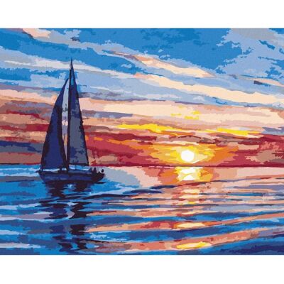 ZUTY Malování - Západ slunce na moři - 80x100cm ZUTY Malování - Západ slunce na moři - 80x100cm