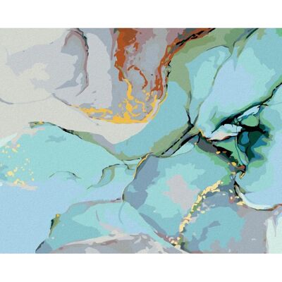 Zuty - TYRKYSOVÁ ABSTRAKCE - 40x50 cm Zuty - TYRKYSOVÁ ABSTRAKCE - 40x50 cm