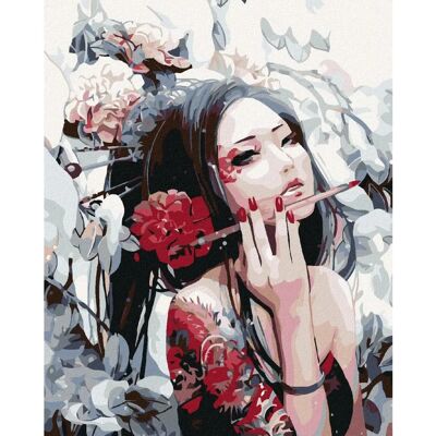 Zuty - MALÍŘKA Z JAPONSKA - 40x50 cm - bez rámu - Diamond painting kit Zuty - MALÍŘKA Z JAPONSKA - 40x50 cm - bez rámu - Diamond painting kit