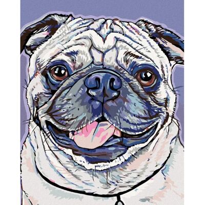 Zuty - MOPSÍK - 40x50 cm - Bez rámu - Diamantové malování sada Zuty - MOPSÍK - 40x50 cm - Bez rámu - Diamantové malování sada