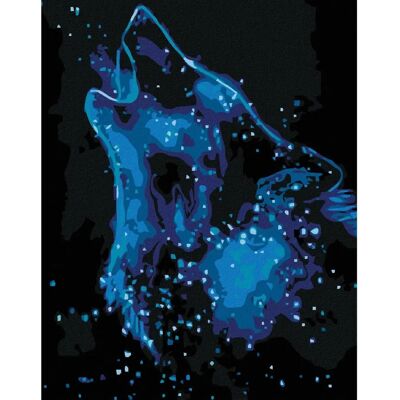Zuty - HVĚZDNÝ VLK - 40x50 cm - bez rámu - sada diamantového malování Zuty - HVĚZDNÝ VLK - 40x50 cm - bez rámu - sada diamantového malování