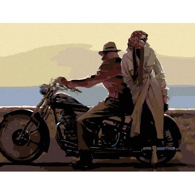Zuty - MILENCI NA MOTORCE - 40x50 cm - Diamond painting Zuty - MILENCI NA MOTORCE - 40x50 cm - Diamond painting