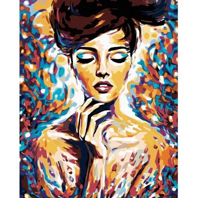 Zuty Diamantové malování - ŽENA V BARVÁCH - 40x50 cm Zuty Diamantové malování - ŽENA V BARVÁCH - 40x50 cm