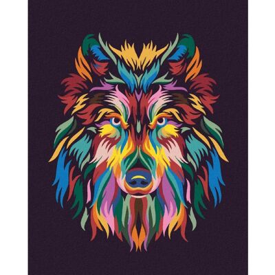 Zuty - VLK V BARVÁCH 40x50 cm - Diamond painting kit Zuty - VLK V BARVÁCH 40x50 cm - Diamond painting kit