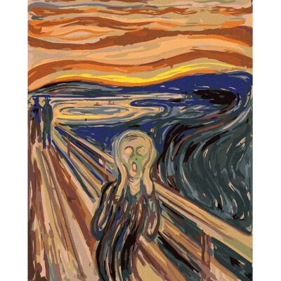Zuty Diamantové malování - Výkřik (E. MUNCH) 40x50 cm, Bez rámu Zuty Diamantové malování - Výkřik (E. MUNCH) 40x50 cm, Bez rámu