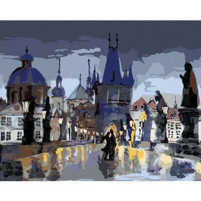 Zuty - Diamantové malování - ABSTRAKTNÍ KARLŮV MOST II - 40x50 cm - Diamond painting kit Zuty - Diamantové malování - ABSTRAKTNÍ KARLŮV MOST II - 40x50 cm - Diamond painting kit