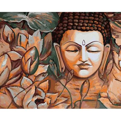 Zuty SPIRITUÁLNÍ BUDDHA - 40x50 cm - napnuté plátno na rám - diamantové malování Zuty SPIRITUÁLNÍ BUDDHA - 40x50 cm - napnuté plátno na rám - diamantové malování