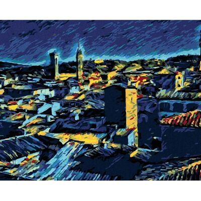 Zuty Florence podle Van Gogha 40x50 cm - diamantové malování set Zuty Florence podle Van Gogha 40x50 cm - diamantové malování set