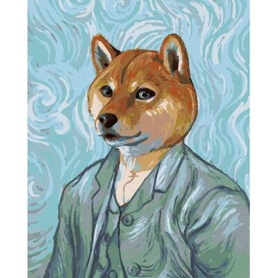 Zuty - VINCENT VAN GOGH S PSÍ HLAVOU 40x50 cm - diamantové malování sada Zuty - VINCENT VAN GOGH S PSÍ HLAVOU 40x50 cm - diamantové malování sada