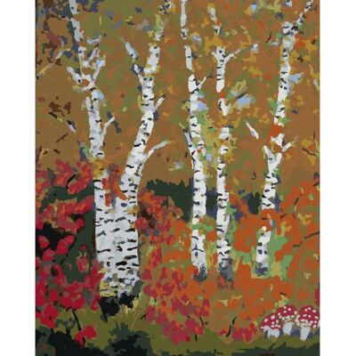 Zuty - Břízy na podzim - 40x50 cm - Diamantové malování sada Zuty - Břízy na podzim - 40x50 cm - Diamantové malování sada