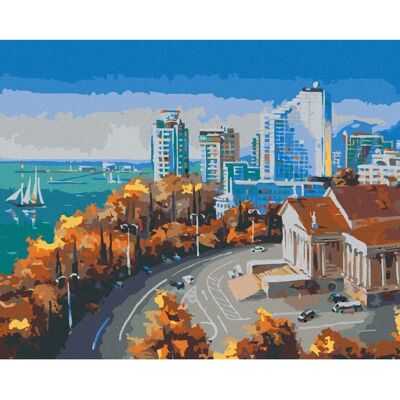 Zuty - PŘEDMĚSTÍ SOCHI - 40x50 cm - bez rámu - Diamantové malování - sada Zuty - PŘEDMĚSTÍ SOCHI - 40x50 cm - bez rámu - Diamantové malování - sada