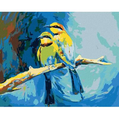 Zuty - BirdsBlue - 40x50 cm - Nezarámované - Diamond Art Zuty - BirdsBlue - 40x50 cm - Nezarámované - Diamond Art
