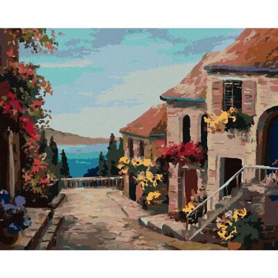 Zuty - Domy Blizko More - 40x50 cm - Diamond painting kit Zuty - Domy Blizko More - 40x50 cm - Diamond painting kit